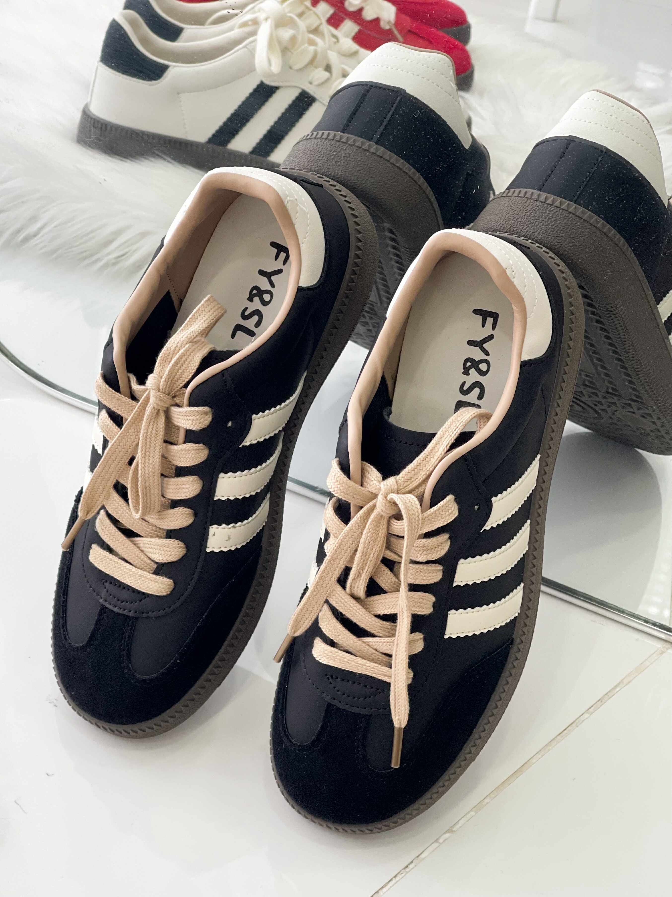 【RF001-20】✨现货✨ 高质量厚底休闲百搭德训增高鞋子 ❤️