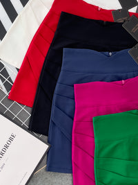 【S7575】独家爆款西装高腰显瘦休闲百搭裤裙，前裙后裙内有里布裤子【A-R2-C2】