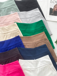 【S1445】独家爆款【万能妈妈】【有里布款📌】西装中高腰休闲百搭万能短裤，有口袋 #内有里布 ✔️ ❤️❤️【D-R2-C3】