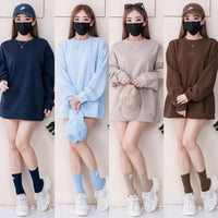 【O80220】高品质三件套男女同款厚实卫衣棉Oversized 潮流时尚长袖上衣 ❤️❤️ 上衣👕➕帽子🧢➕袜子🧦【A-RU1】