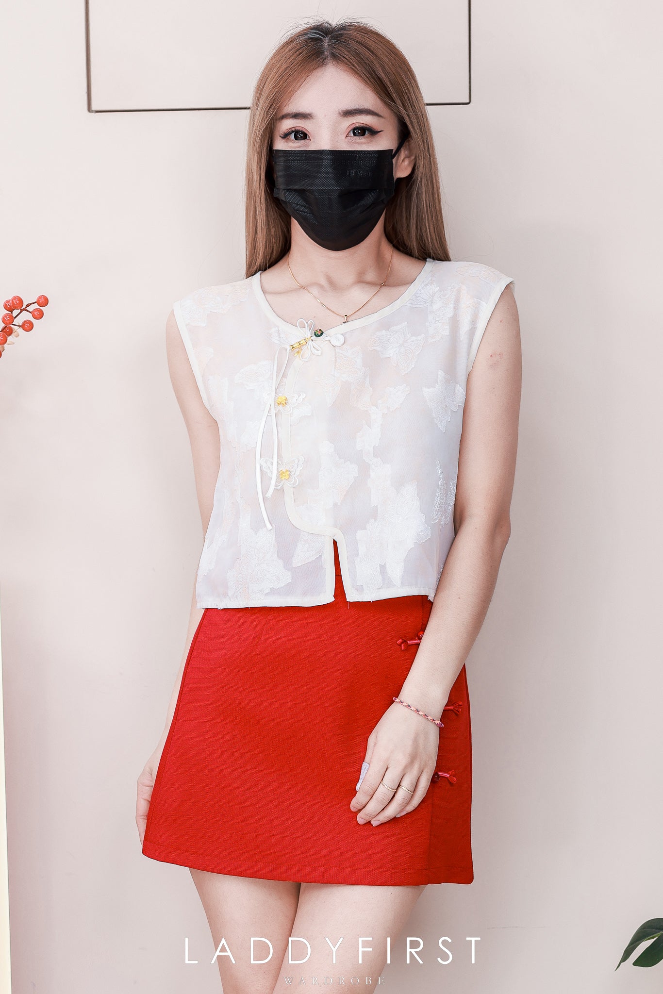 【T2713】高品质新中式蝴蝶提花轻凉感旗袍上衣 ❤❤