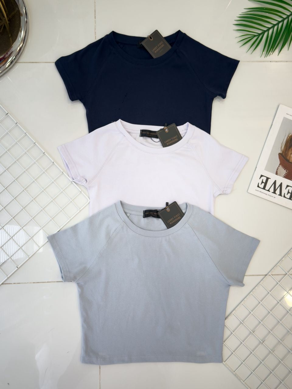 【T80792】【直播间搭配款】独家爆款高品质纯棉弹力圆领短袖简约日常百搭款上衣 #衣柜必入手百搭款 ❤❤【A-R3-C2】