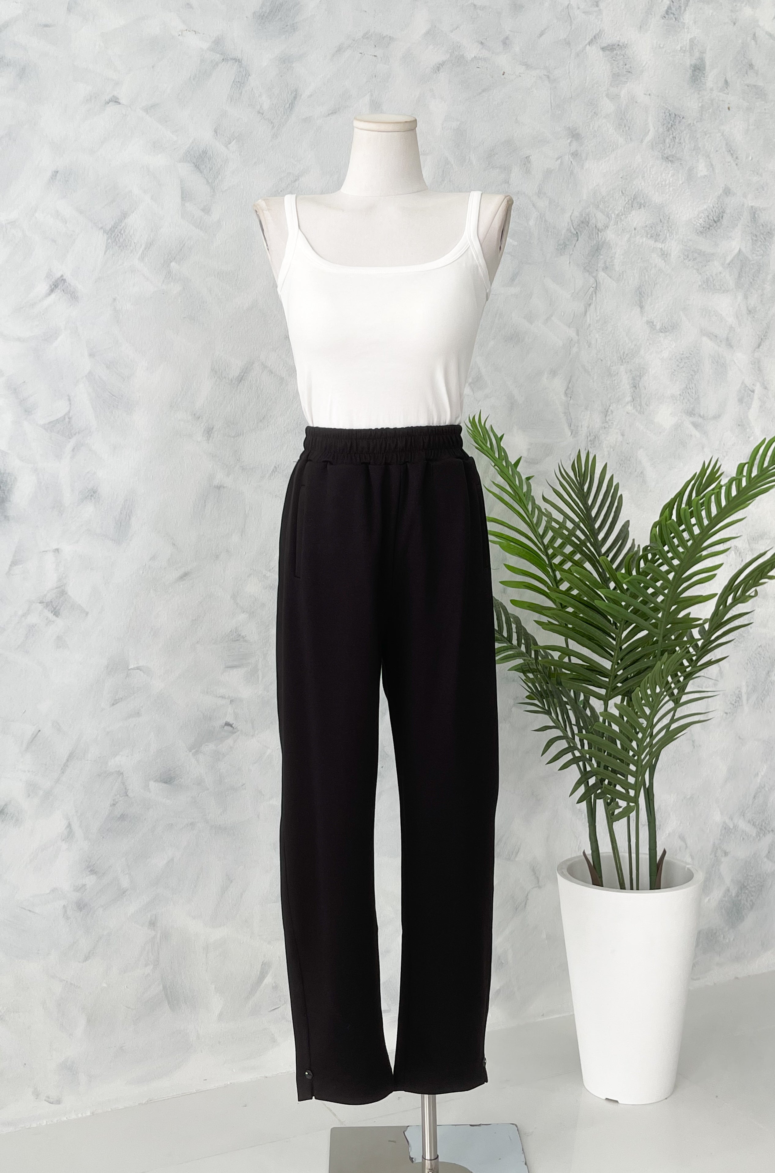 【L1191-1】⚡补货预订款⚡高品质空气棉松紧腰弹力运动休闲长裤，有口袋 ❤️❤️