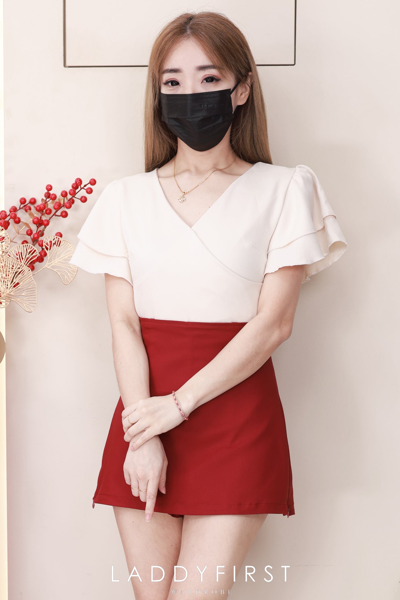 【S2320】高品质极简简约前后裙A字西装高腰百搭裤裙，两侧拉链开叉设计 ❤️❤️