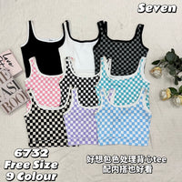 【T6732】高品质方领无袖百搭背心上衣 ❤️❤️【A-R1-C1】