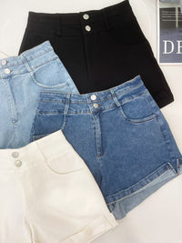 【S4978 / 19887】高品质简约休闲COTTON JEANS牛仔百搭短裤，有口袋 ❤️❤️ 【A-R1-C2】