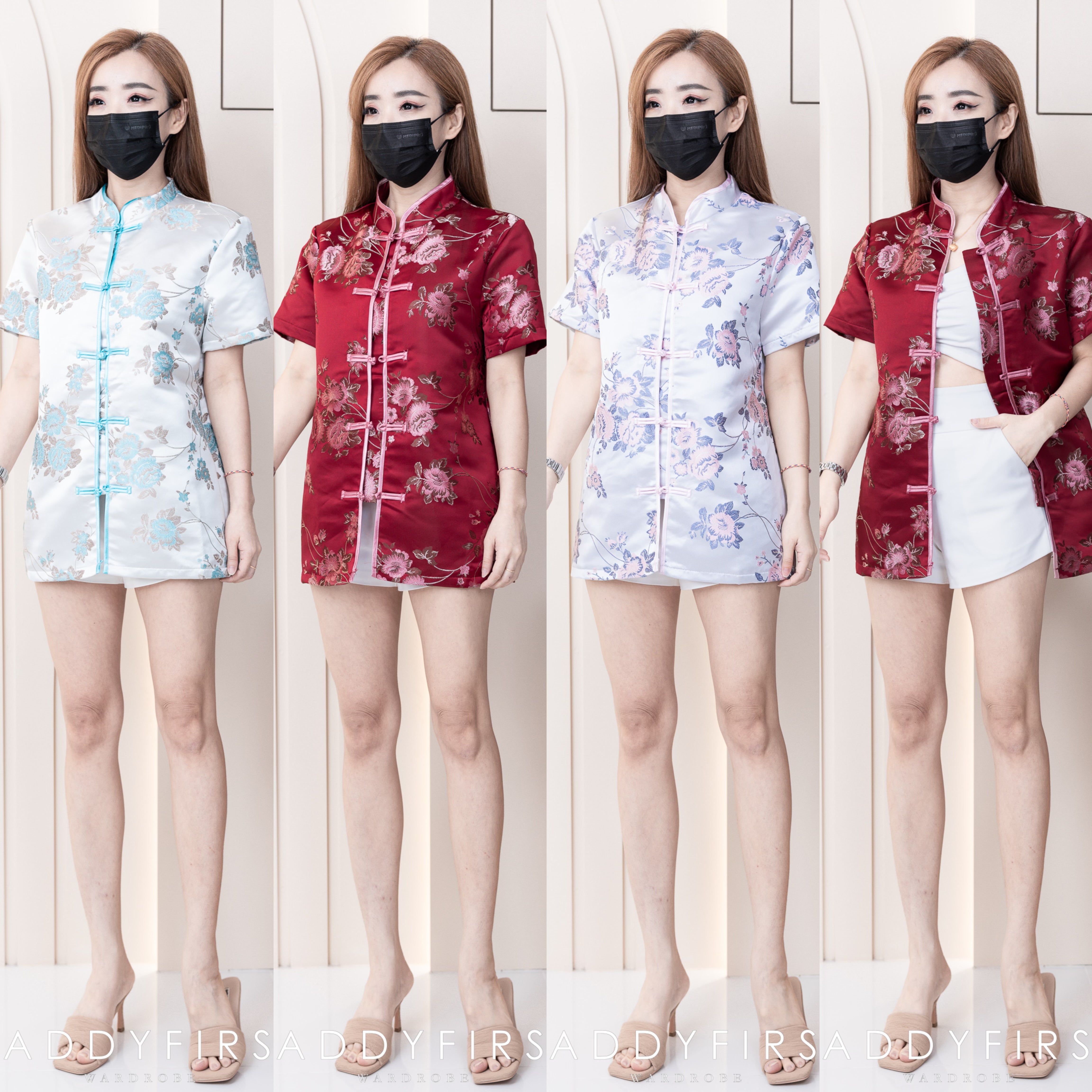 【T1105161】男女同款气质提花唐装旗袍上衣 🧧🧧