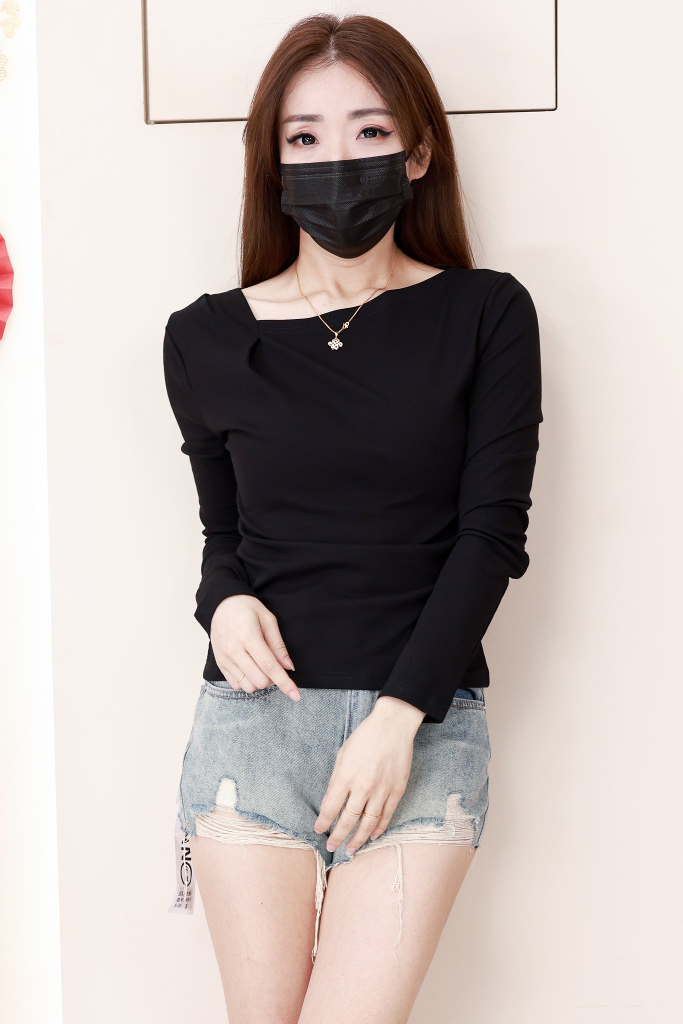 【T99073】高品质斜领纯棉弹力长袖百搭上衣 ❤️❤️