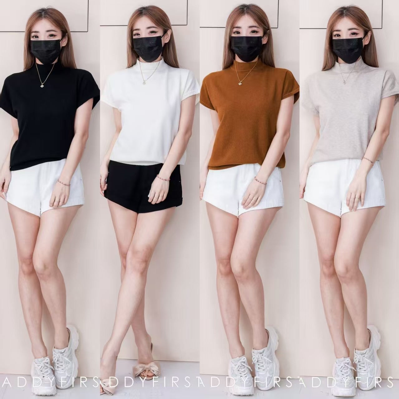 【T2716】高品质宽松版极简简约休闲针织百搭上衣 ❤❤