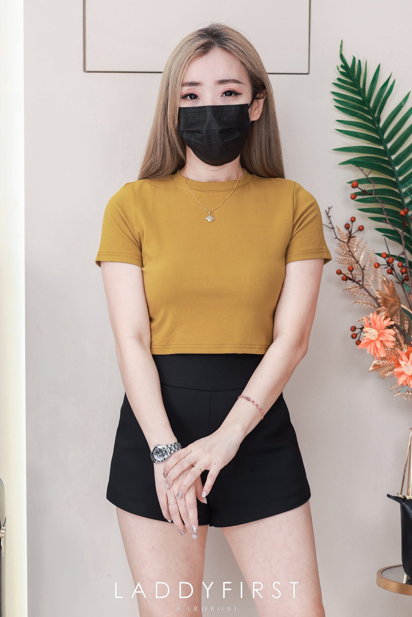 【T601】【高腰T】独家爆款高品质纯棉弹力圆领短袖简约日常百搭款上衣 #衣柜必入手百搭款 ❤❤