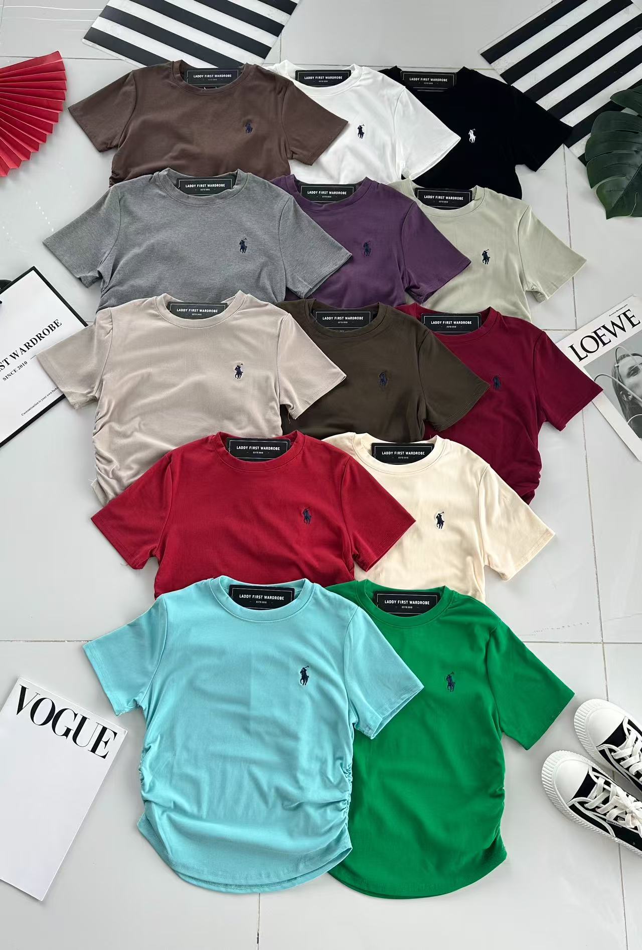 【T27425】高品质polo刺绣logo圆领短袖修身版型纯棉弹力休闲百搭上衣 ❤❤