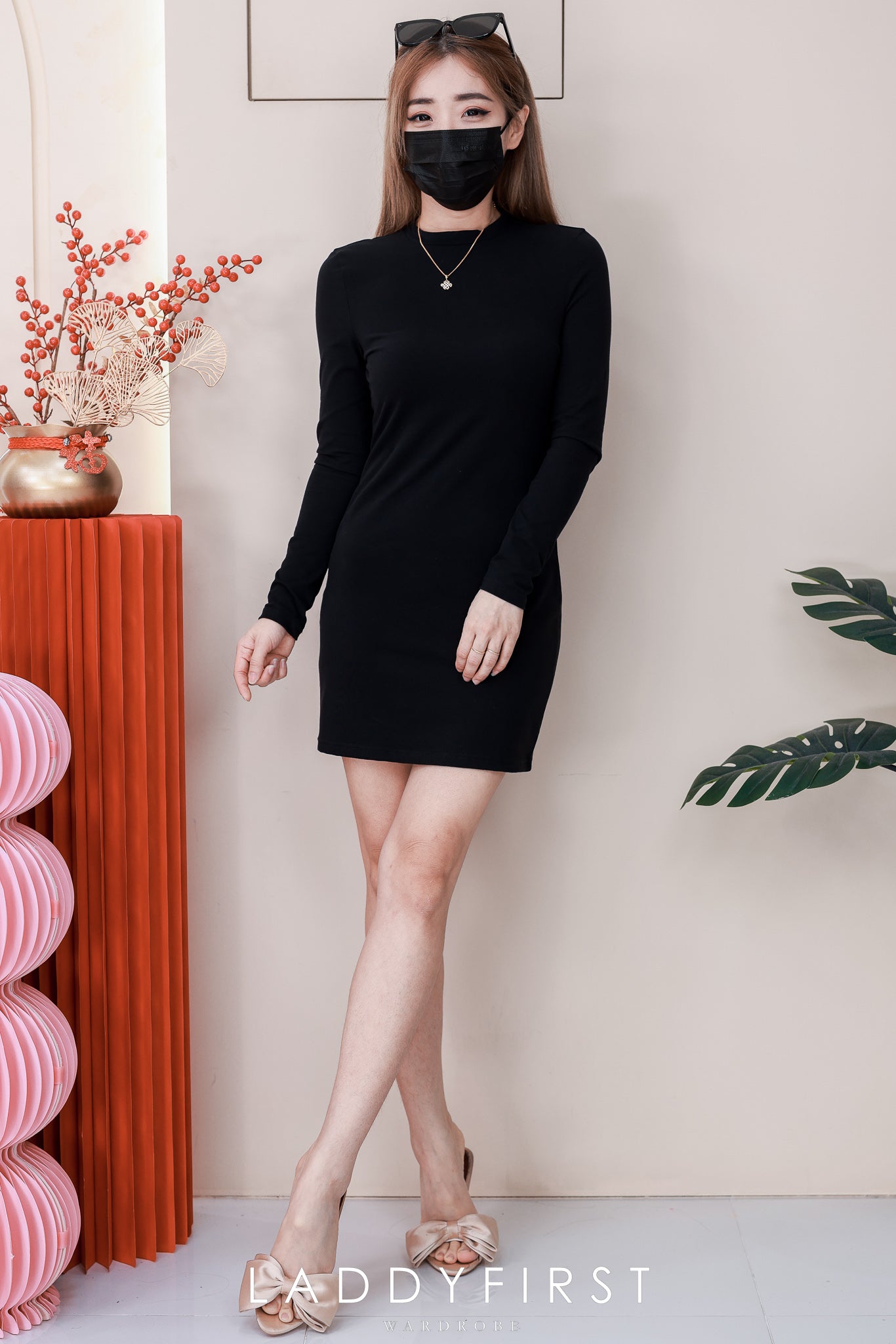 【D3541】独家爆款高品质强推修腰显瘦纯棉弹力慵懒时尚百搭长袖连身裙子 ❤️❤️