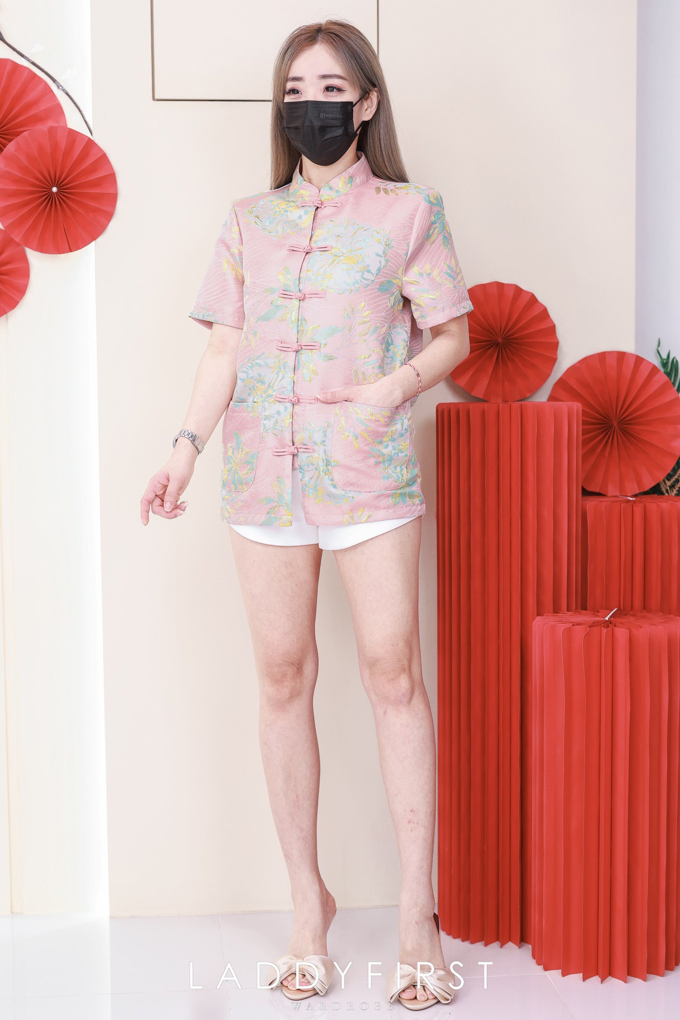 【T3386-1】【LFW独家小圆饼】高品质男女同款高端大气提花唐装旗袍上衣，有口袋 ❤️❤️