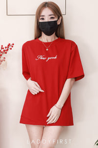 【T82997】高品质New york 刺绣宽松纯棉日常oversized百搭上衣 ❤❤ 【B-R1-C6】