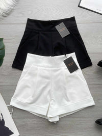 【S6422】✨独家爆单王✨ 独家定制款高品质简约日常西装万能高腰阔腿百搭短裤，有口袋 后中拉链 ❤️❤️ 【D-R1-C4】