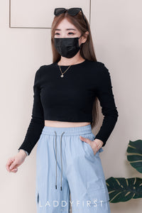【L66527】高品质ALO松紧腰弹力气质工装运时尚长裤，有口袋 ❤️❤️【A-R2-C1】