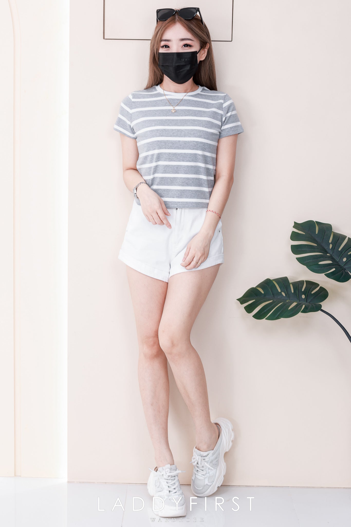 【T82633】高品质圆领纯棉弹力条纹简约休闲百搭上衣 ❤❤