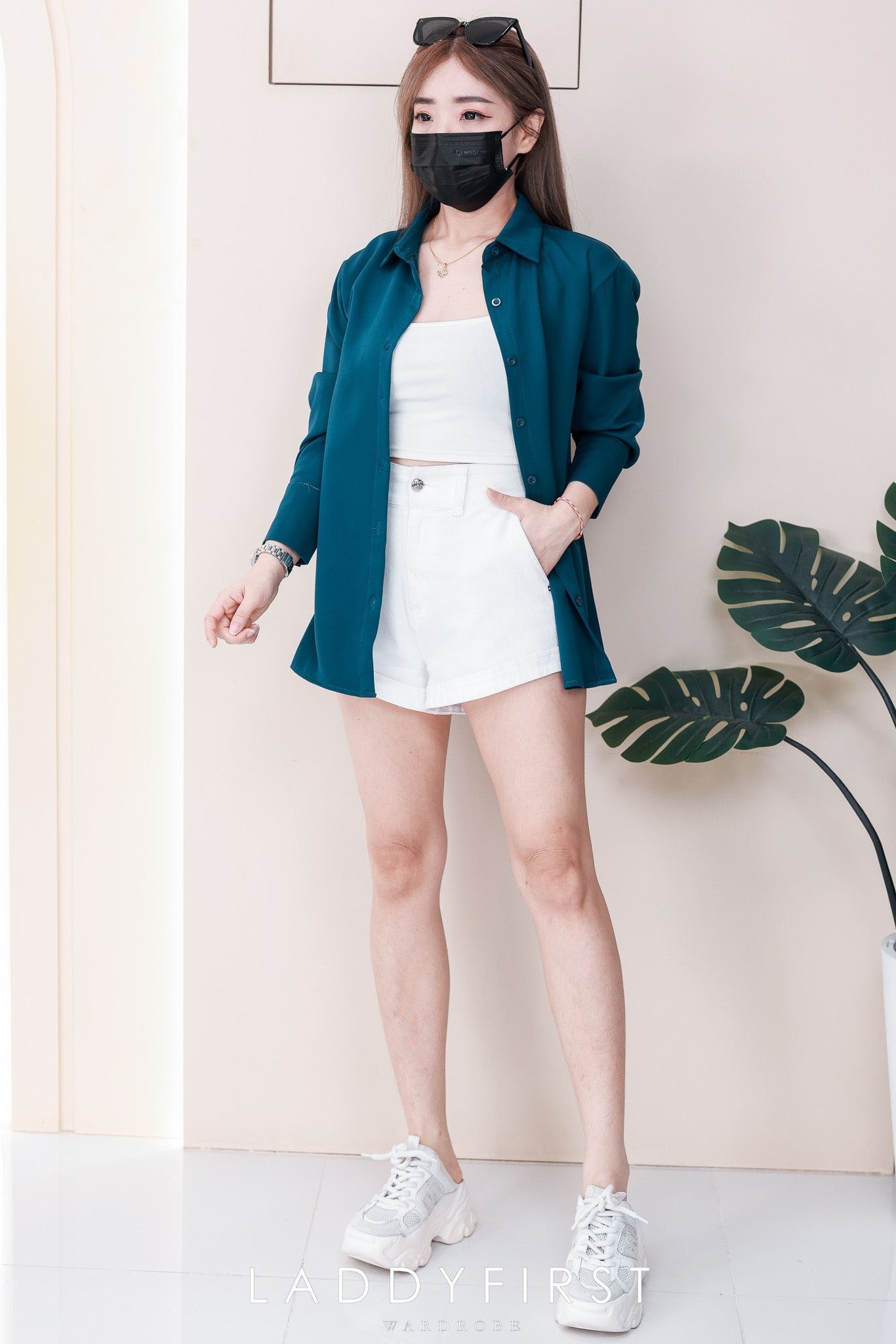 【T80340】＊订单不断＊ 独家爆款高品质韩式宽松版多巴胺色系翻领长袖西装衬衫上衣❤️【A-R1-C5】