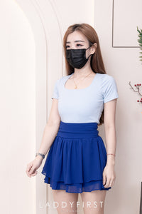 【S681131】‼️爆单王再次到货‼️【独家小圆饼】高质量西装拼雪纺蓬蓬高腰裙子【A-R3-C4】