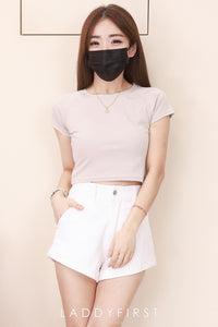 【T80792】【直播间搭配款】独家爆款高品质纯棉弹力圆领短袖简约日常百搭款上衣 #衣柜必入手百搭款 ❤❤【A-R3-C2】