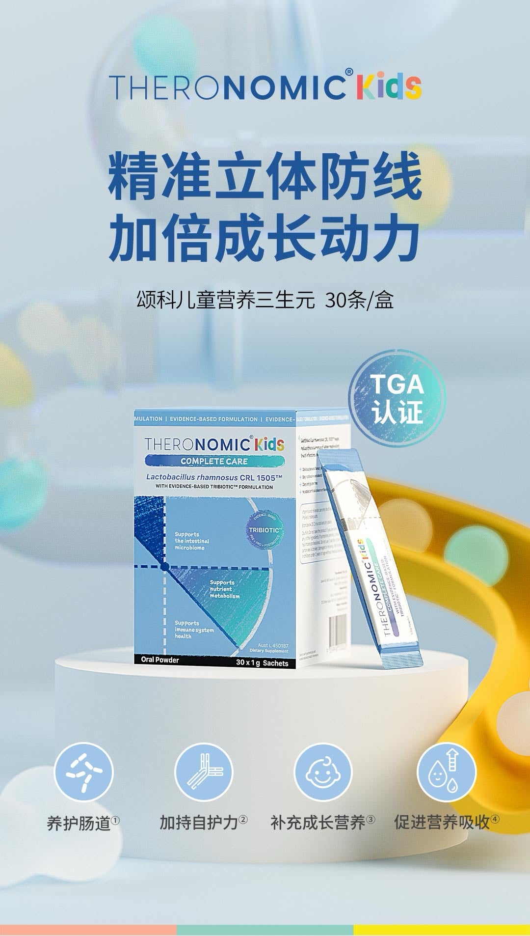 【P710】💥新会员限时专享💥✨全家同养✨TheroNomic 三生元益生胶囊+儿童三生元组合 🩵