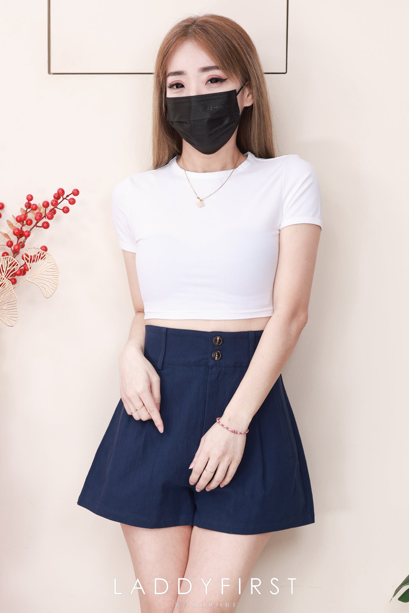 【S2784】高品质版型高腰显瘦棉麻时尚日常百搭短裤，有口袋 ❤️❤️