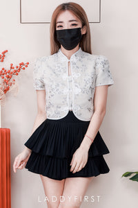 【S68135】【LFW独家小圆饼】【直播间搭配】双层蛋糕百褶荷叶边高腰显瘦西装裙子，内层防走光短裤 ❤️❤️ 【C-R3-C5】