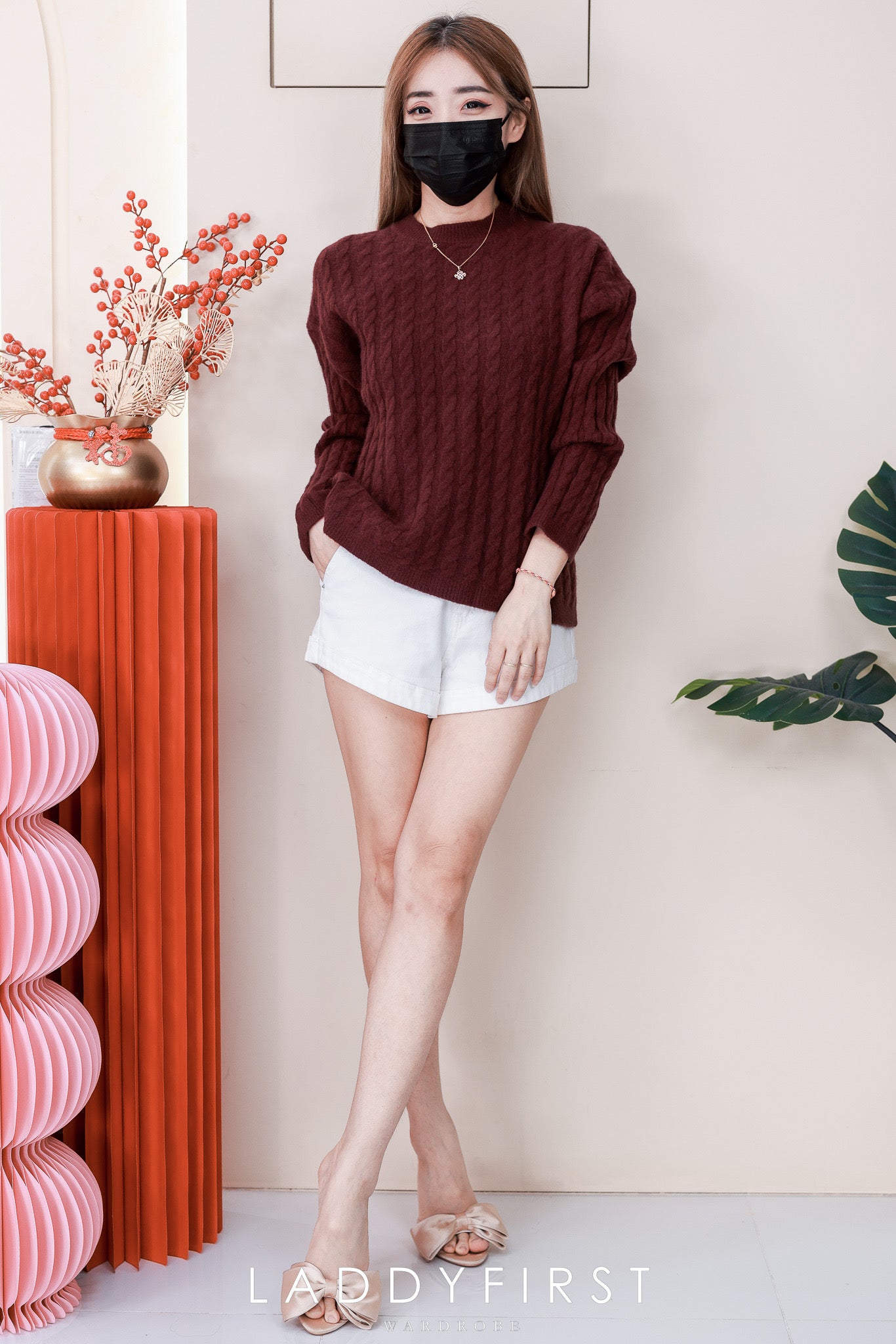 【T6886】高品质宽松版欧美极简简约针织长袖上衣 ❤❤