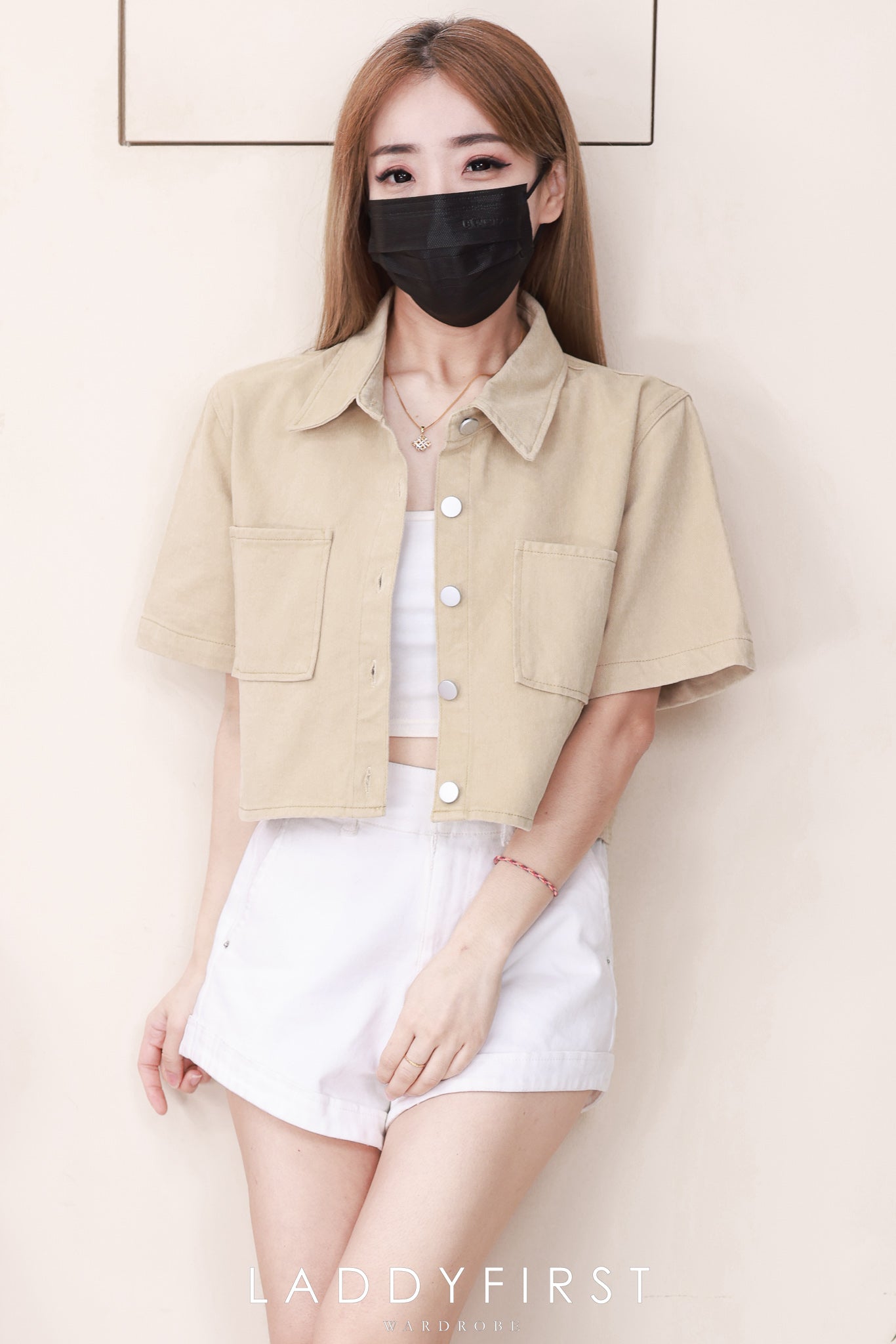 【T82949】【补厂家现货⚡⚡】高品质韩系牛仔翻领短版百搭上衣/外套 ❤❤