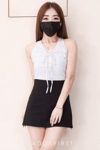 【T6969】高品质韩系御姐风线条时尚无袖上衣 ❤❤【A-R1-C1】