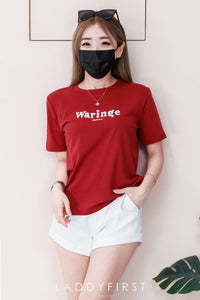 【T8087】🧧 宠粉福利回馈 🧧  高品质纯棉弹力圆领短袖刺绣字母日常简约休闲百搭上衣 ❤❤ 【A-R1-C1】