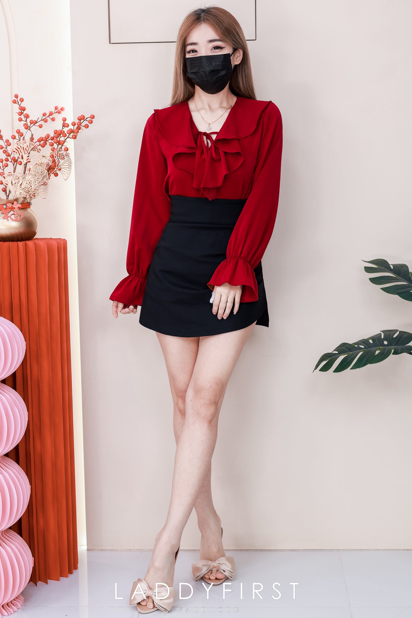 【T81166】高品质雪纺飘逸感荷叶边上衣 ❤️❤️