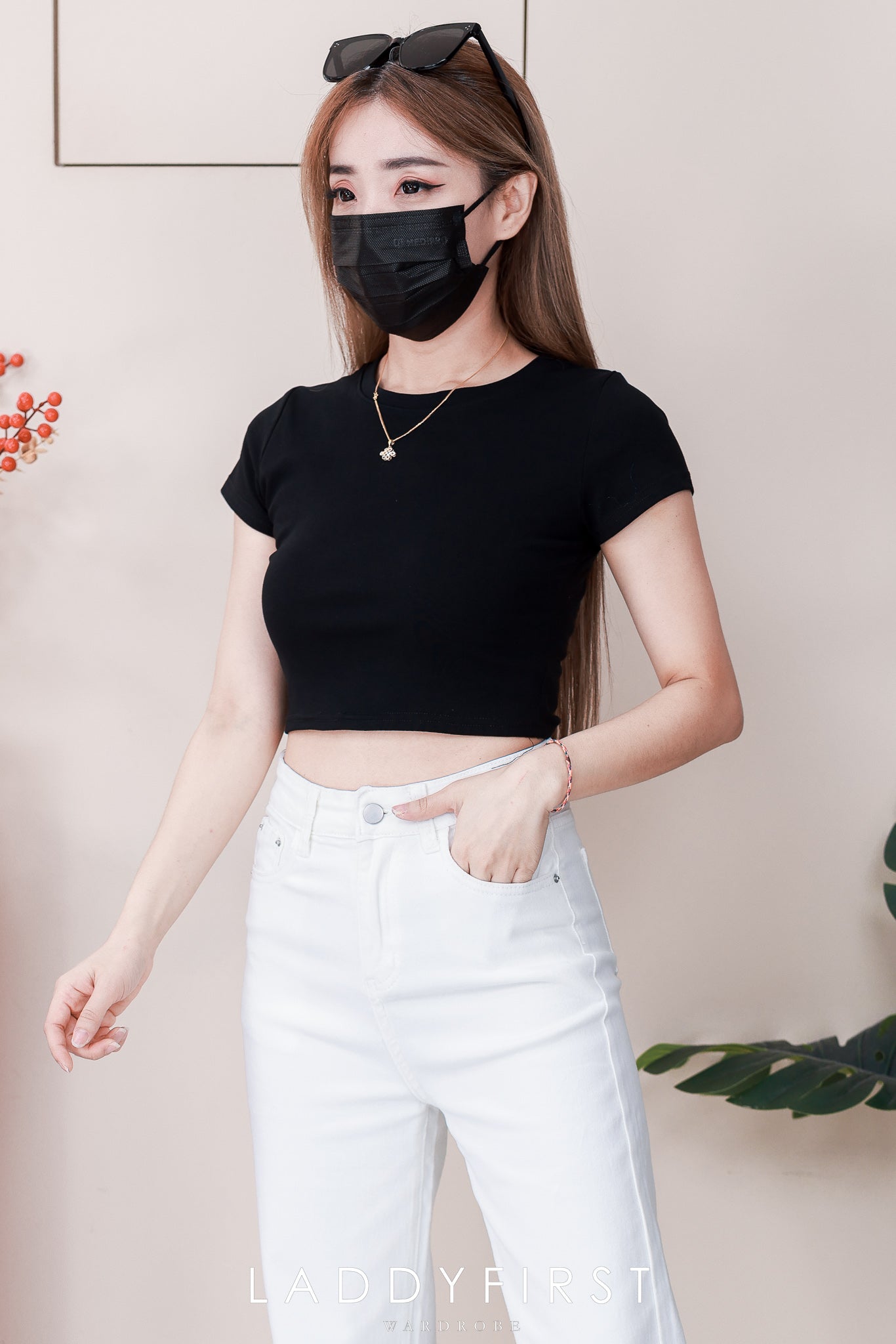 【L5045】独家爆款高品质高腰显瘦牛仔窄脚长裤，有口袋 #COTTON弹力牛仔面料 ❤️❤️