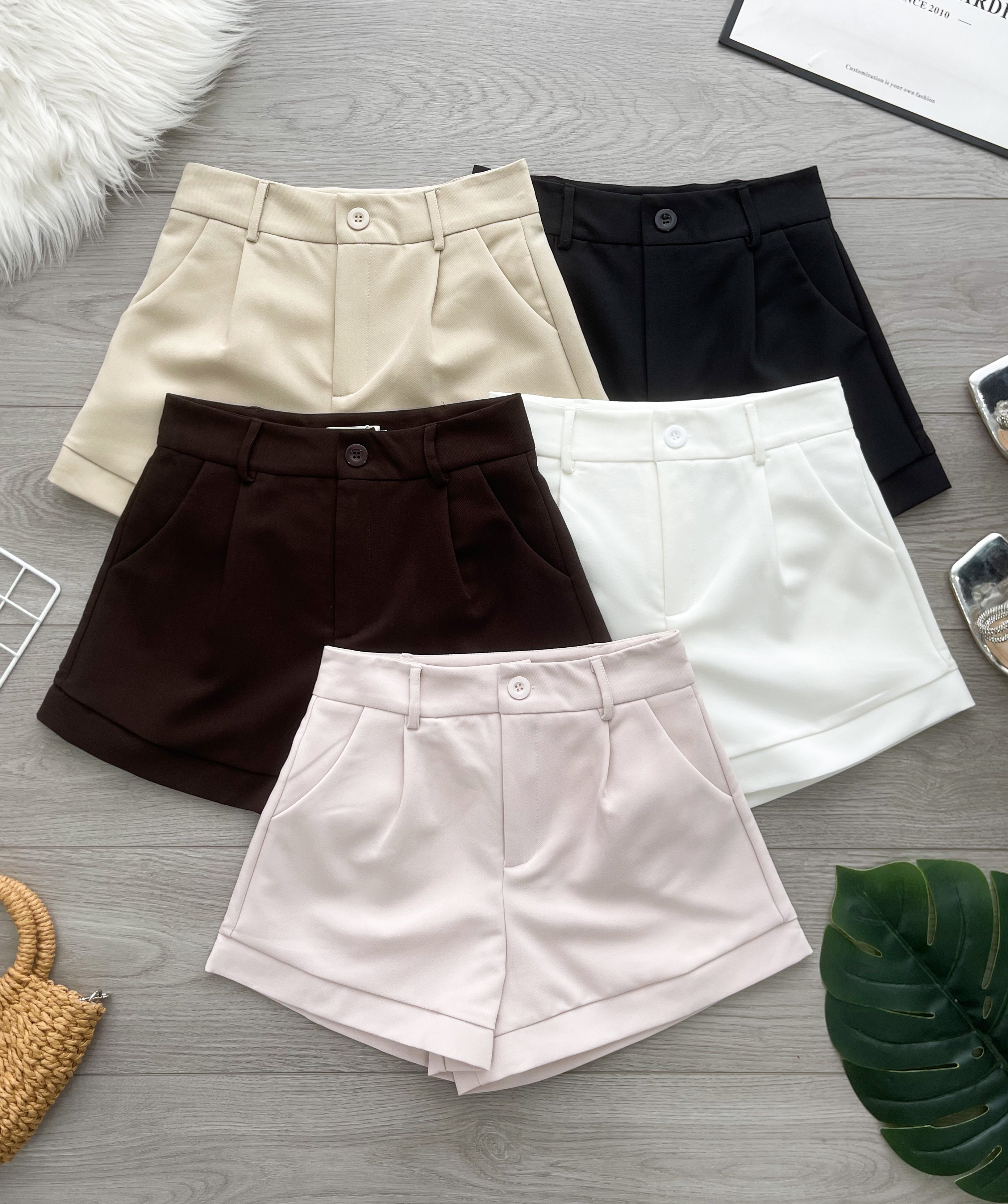 【S82786】高品质版型收腰显瘦高腰西装时尚日常百搭短裤，有口袋 ❤️❤️
