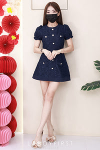 【D3503】🌸 LFW独家小圆饼 🌸  高品质高端精致名媛轻奢水溶蕾丝身上裙子，内层有里布短裤 ❤️❤️【F-R1-C1】