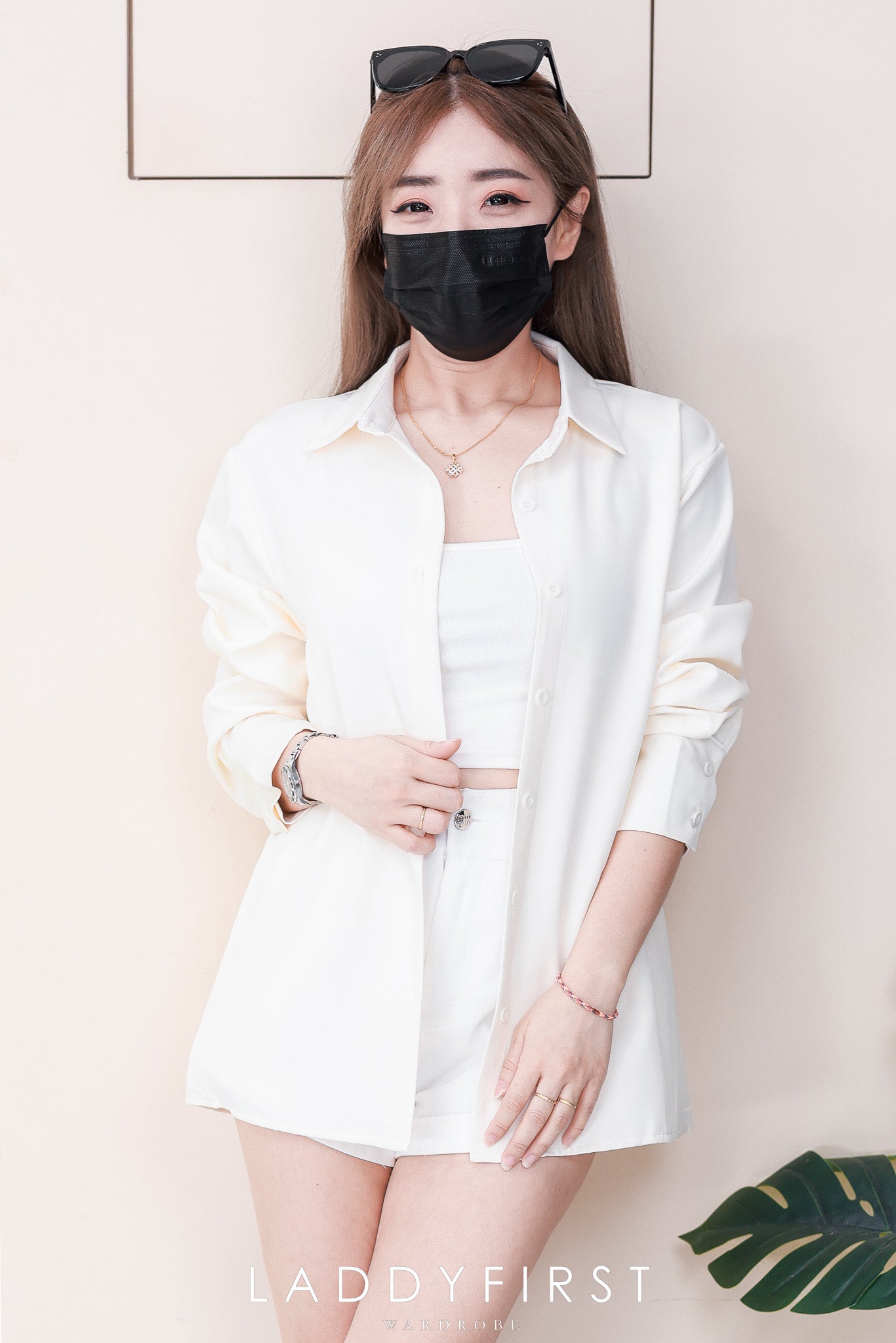 【T80340】＊订单不断＊ 独家爆款高品质韩式宽松版多巴胺色系翻领长袖西装衬衫上衣❤️【A-R1-C5】