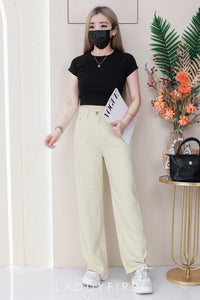 【T80792】【直播间搭配款】独家爆款高品质纯棉弹力圆领短袖简约日常百搭款上衣 #衣柜必入手百搭款 ❤❤【A-R3-C2】