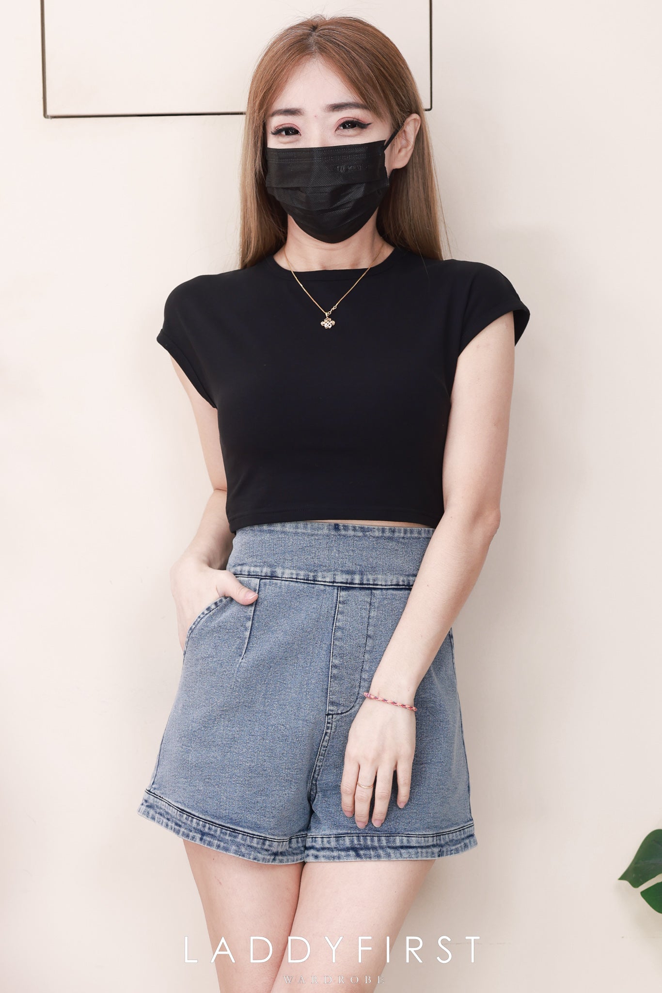 【T3545】优先抢购 ‼️‼️【高腰T】独家爆款高品质百搭必备款纯棉弹力短版百搭上衣 ❤❤