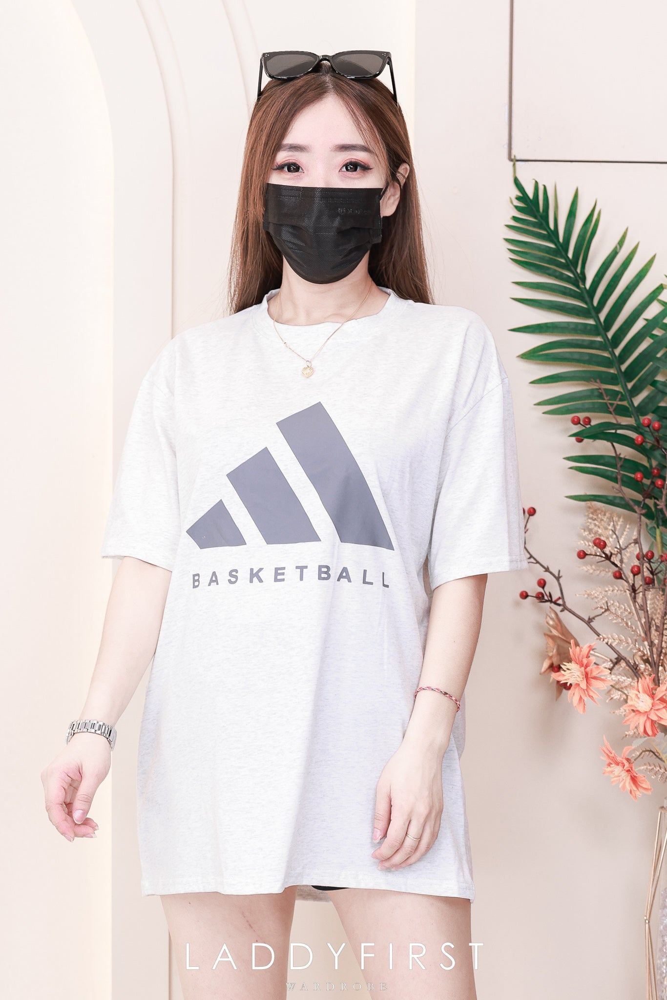 【O6966】那女同款圆领短袖宽松Oversized 上衣❤️❤️