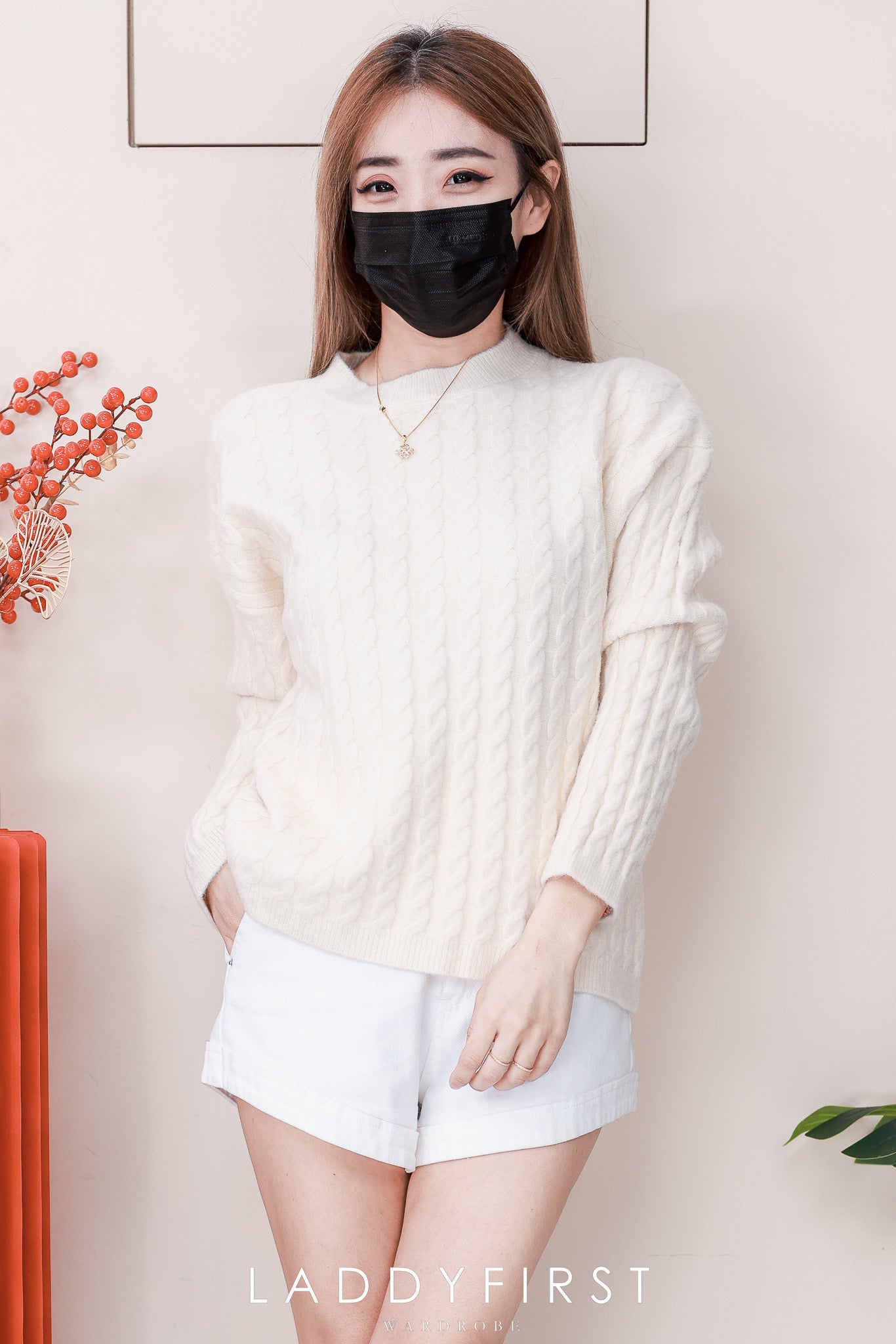 【T6886】高品质宽松版欧美极简简约针织长袖上衣 ❤❤