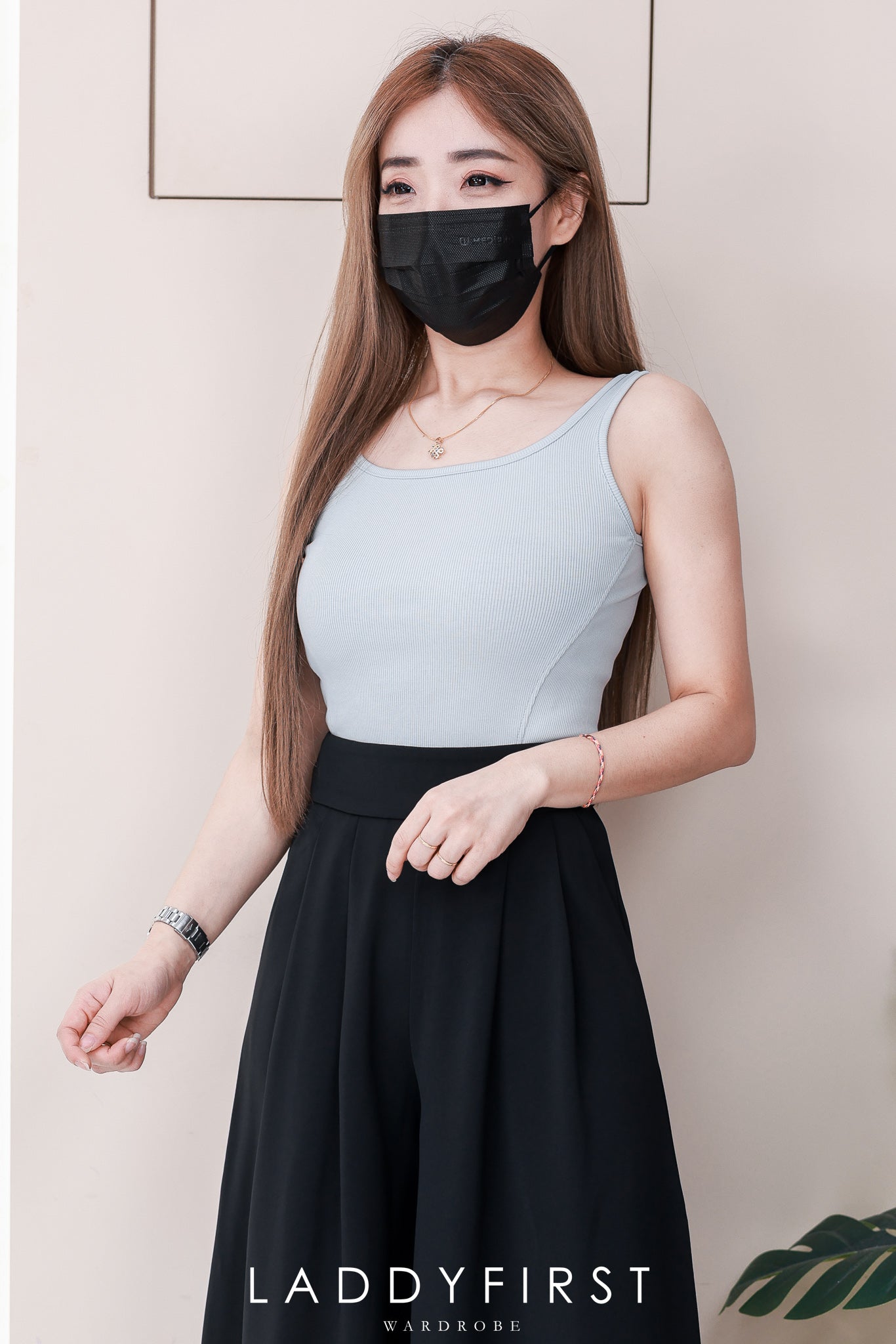 【L82668】高品质宽腿阔脚西装高腰显瘦百搭长裤，有口袋 ❤️❤️