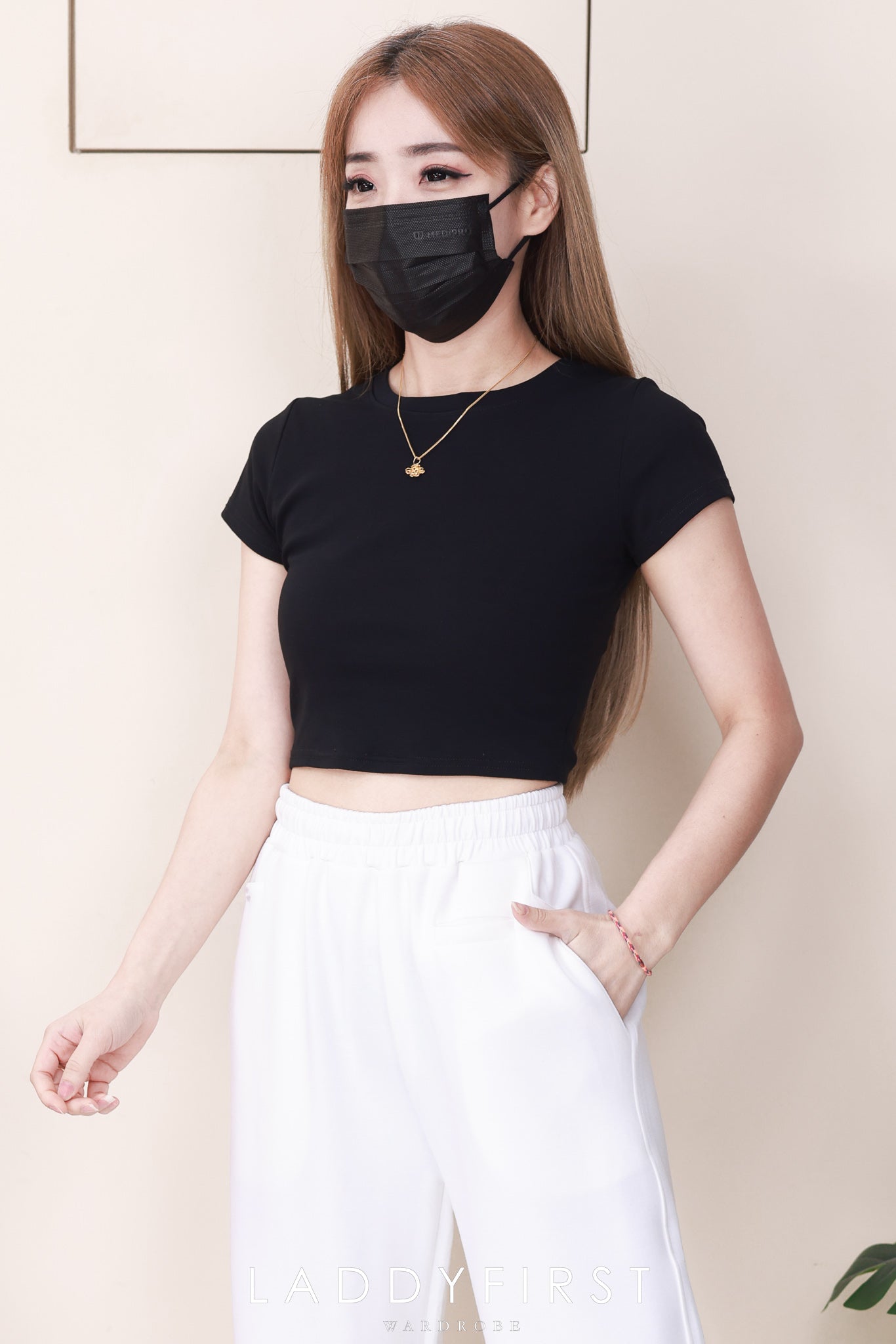 【L1188】高品质空气棉松紧腰弹力运动休闲长裤，有口袋 ❤️❤️ 【A-R2-C4】