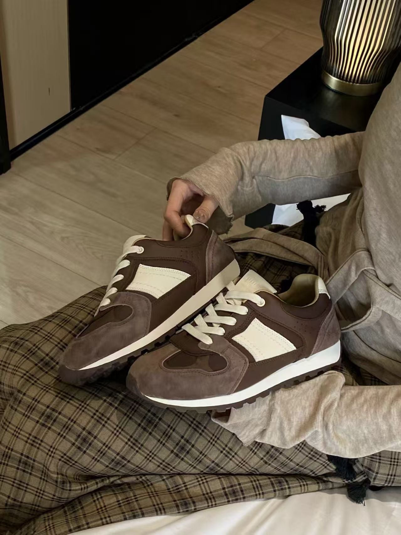 【R3211-5】🔅精选预售款🔅 高质量街头风极简百搭软底复古真皮休闲阿甘鞋子 ❤️