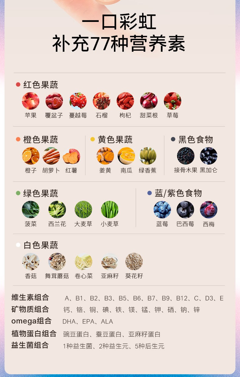 【P723】💥新会员限时专享💥EIMELE亦餐全能植物精粹彩虹粉组合🌈