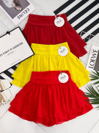 【S681131】‼️爆单王再次到货‼️【独家小圆饼】高质量西装拼雪纺蓬蓬高腰裙子【A-R3-C4】