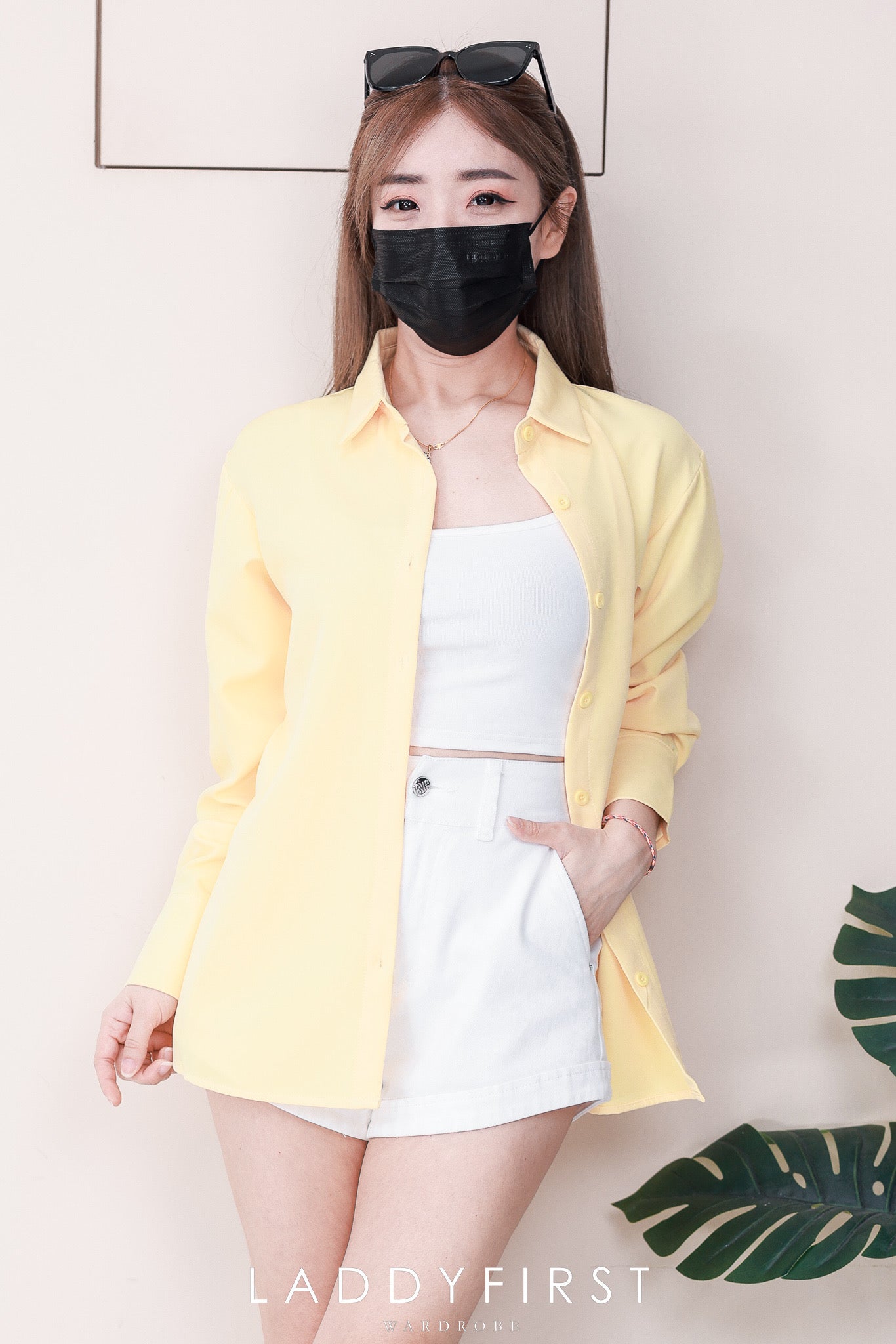 【T80340】＊订单不断＊ 独家爆款高品质韩式宽松版多巴胺色系翻领长袖西装衬衫上衣❤️【A-R1-C5】