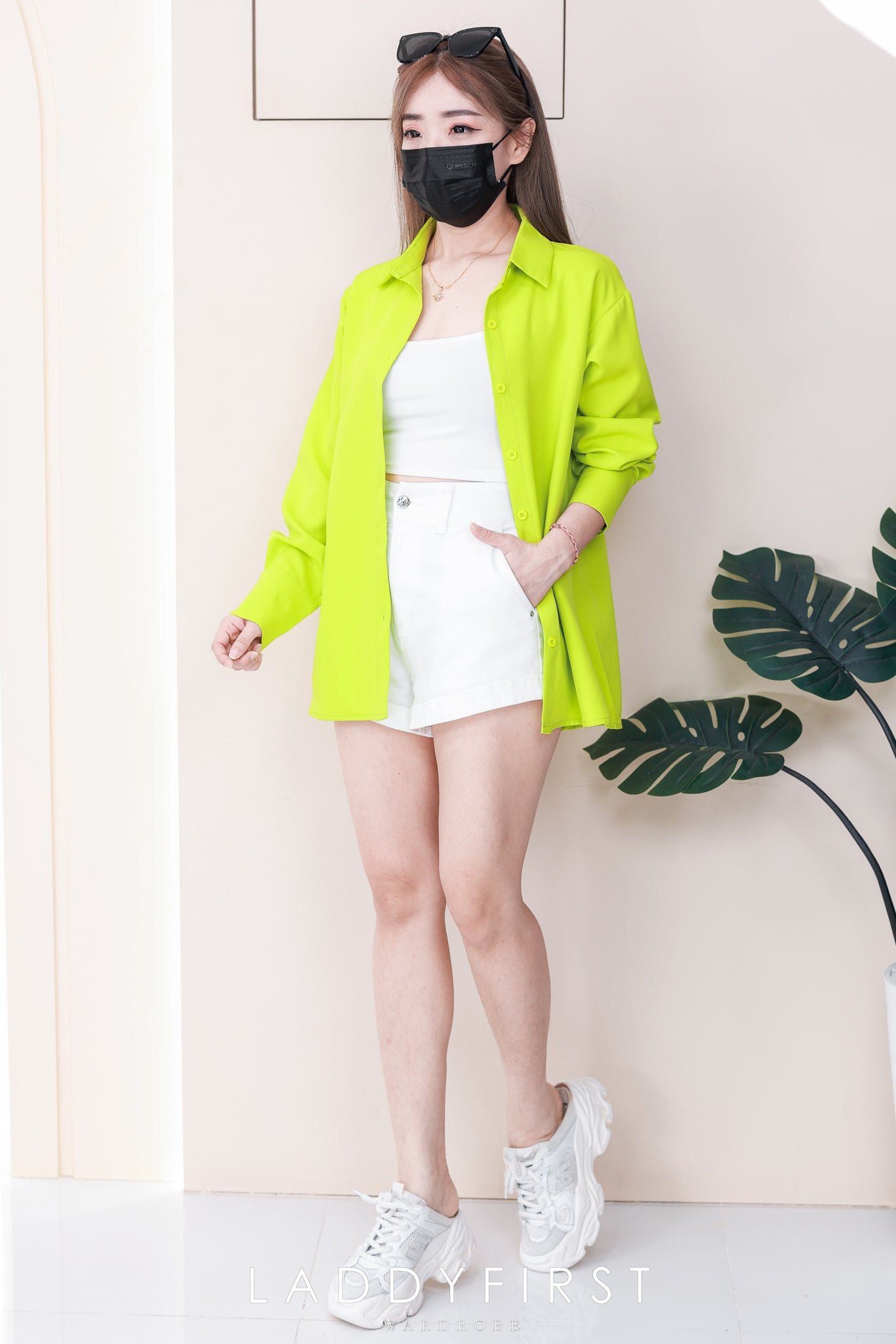 【T80340】＊订单不断＊ 独家爆款高品质韩式宽松版多巴胺色系翻领长袖西装衬衫上衣❤️【A-R1-C5】