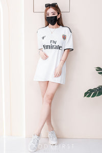 【T14259 / 9060】高品质圆领字母拉线设计OVERSIZED 上衣 ❤❤【A-R2-C5】