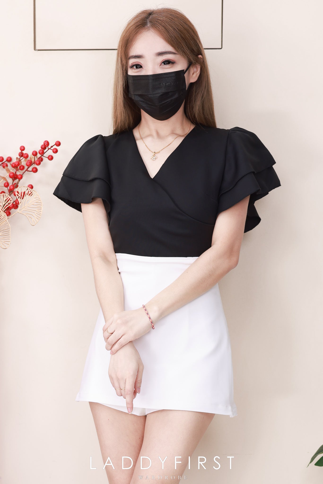 【S2320】高品质极简简约前后裙A字西装高腰百搭裤裙，两侧拉链开叉设计 ❤️❤️