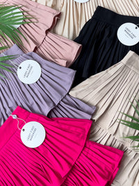 【S68114】【独家小圆饼】双层蛋糕百褶荷叶边高腰显瘦西装裙子，内层里布短裤【B-R1-C2】